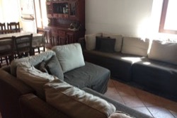 Our dining room and its sofas